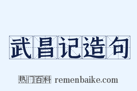 武昌记造句是什么意思的图片